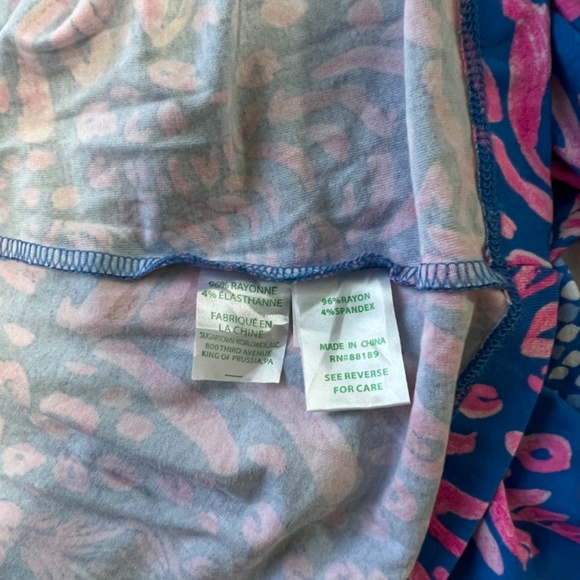 Lilly Pulitzer Ophelia Swing Dress in Pundy Blue La Zebra Pink Size M - Picture 10 of 11